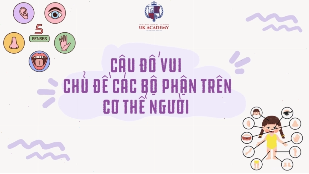 Trẻ mầm non học hỏi về cơ thể người qua câu đố