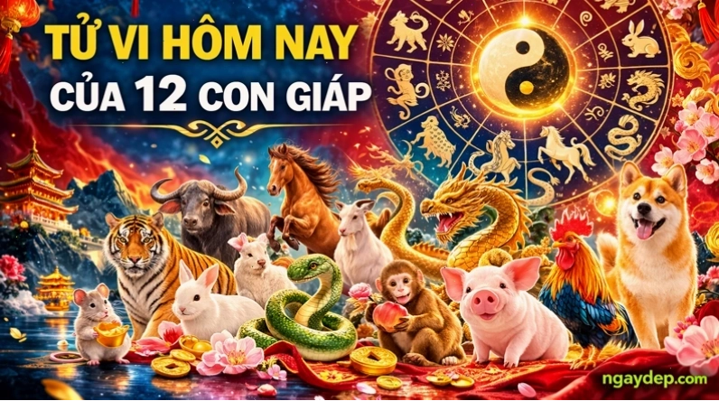 Tử vi hôm nay của 12 con giáp với các con số gợi ý