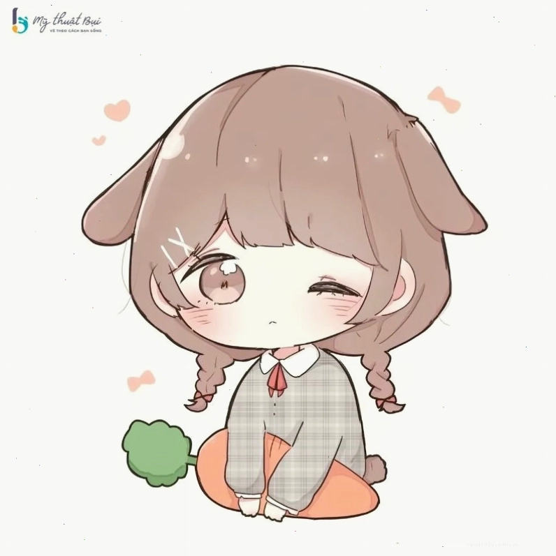 Vẽ chibi dễ thương với các nét vẽ mềm mại