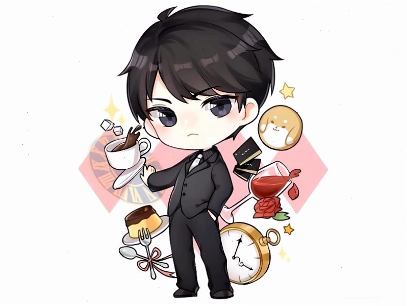 Vẽ chibi nam ngầu với phụ kiện độc đáo