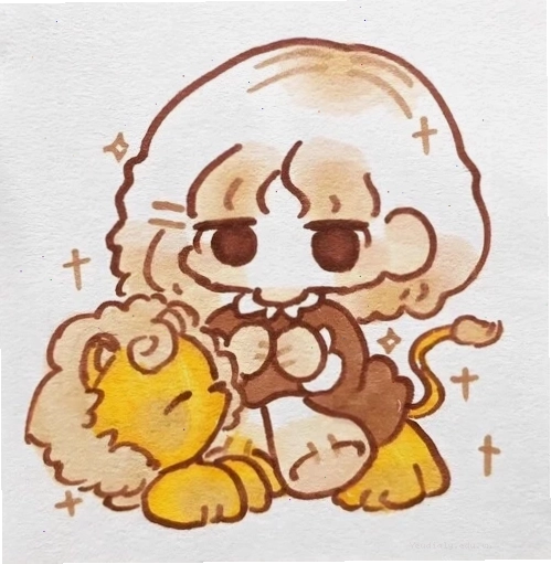 Vẽ cung sư tử nữ chibi