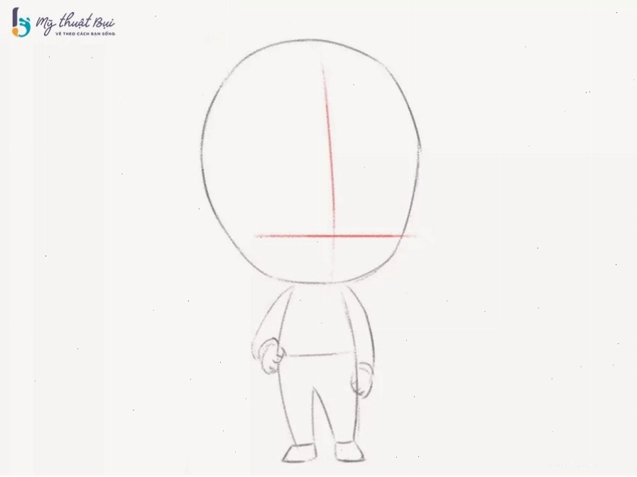 Vẽ khuôn mặt cho chibi nam