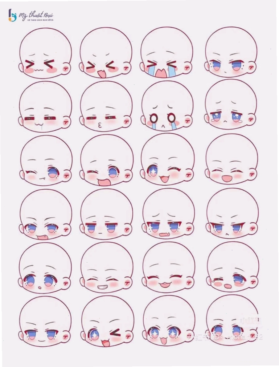 Vẽ mắt chibi nam