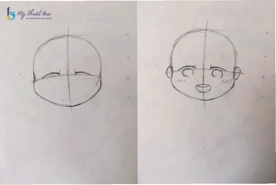 Vẽ mắt chibi to tròn và biểu cảm