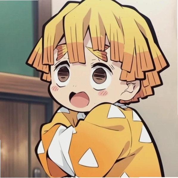 Zenitsu Agatsuma phiên bản chibi đáng yêu trong trang phục Sát Quỷ