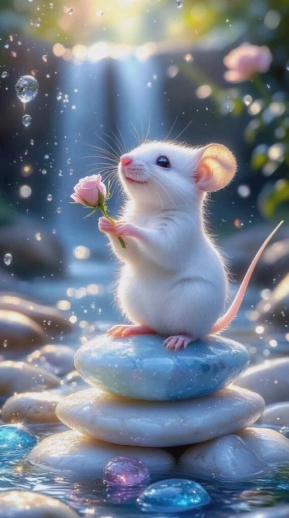 Chuột thiền an yên giữa thiên nhiên xanh mát