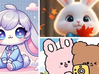 Chiêm ngưỡng bộ ảnh thỏ cute chibi dễ thương khiến ai cũng mê