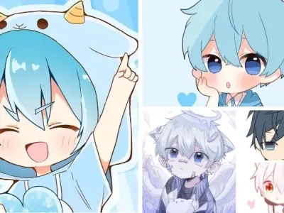Bộ ảnh anime chibi nam đẹp lung linh đầy cuốn hút riêng