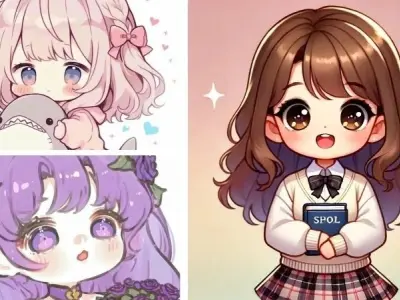 Bộ ảnh avatar cute girl chibi siêu dễ thương dành tặng bạn