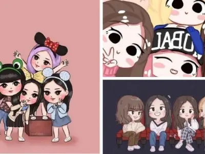 Ngắm trọn bộ hình blackpink cute chibi siêu đáng yêu