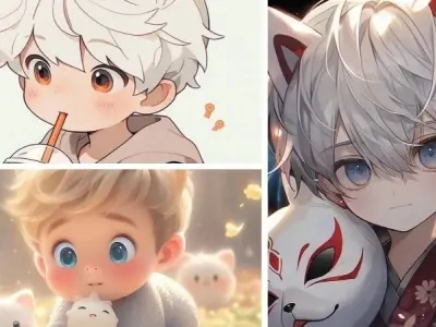 Bộ ảnh chibi bé trai đáng yêu với nhiều biểu cảm ngộ nghĩnh