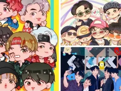 Bộ ảnh chibi BTS siêu đáng yêu làm tan chảy trái tim fan