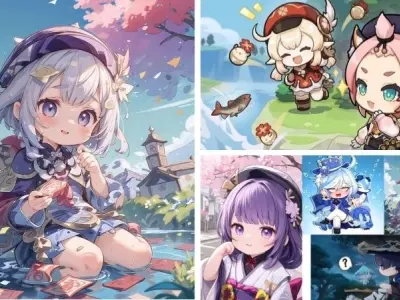 Bộ ảnh chibi Genshin Impact siêu dễ thương và sáng tạo