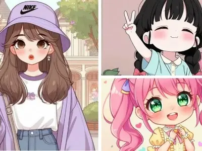 Bộ ảnh cô gái chibi dễ thương mang nét đẹp ngọt ngào