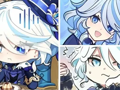 Bộ ảnh Furina chibi đầy sống động và biểu cảm cuốn hút