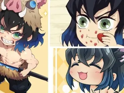 Bộ ảnh inosuke chibi đáng yêu pha chút ngầu lạ mắt độc đáo