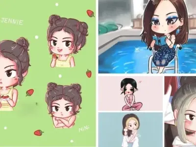 Bộ ảnh jennie chibi dễ thương khiến fan mê mẩn ngắm nhìn