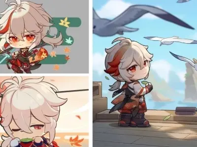 Bộ ảnh Kazuha chibi nhẹ nhàng tinh tế khiến tim tan chảy