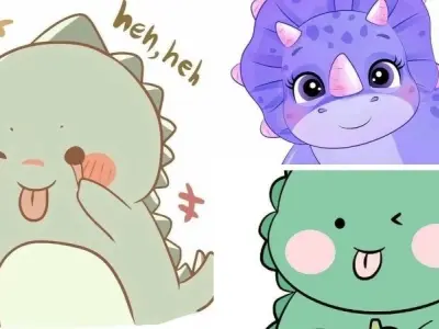 Bộ ảnh khủng long chibi đáng yêu khiến ai cũng tan chảy