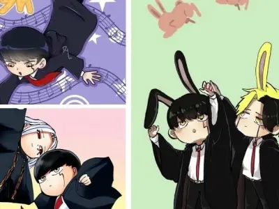Bộ ảnh Mashle chibi dễ thương với nét hài hước độc đáo