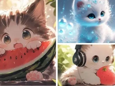 Bộ ảnh mèo chibi dễ thương khiến ai cũng muốn lưu ngay