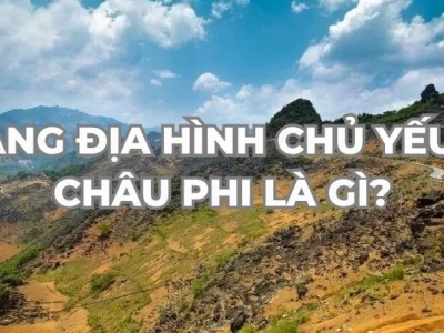 Dạng địa hình chủ yếu ở Châu Phi là gì?