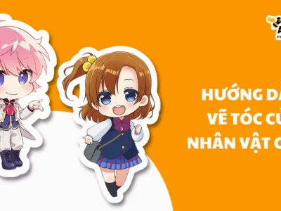 Hướng dẫn chi tiết cách vẽ tóc chibi đơn giản và ấn tượng