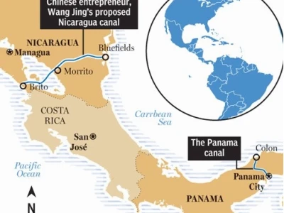 Kênh đào Panama đi qua khu vực nào của châu Mỹ