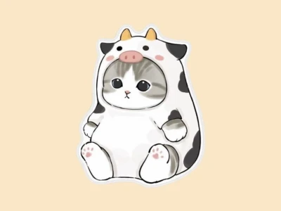 Khám phá thế giới sticker vẽ mèo chibi cute độc đáo năm 2026