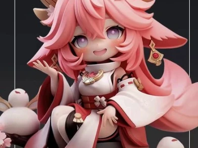 Mô hình Yae Miko Chibi: Điểm nhấn đáng yêu cho bộ sưu tập Genshin Impact