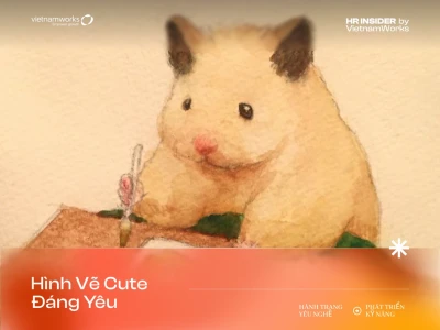 Tổng hợp hình vẽ cô gái cute, đơn giản và đáng yêu