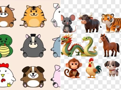 Top mẫu chibi các con giáp đáng yêu mang lại may mắn năm 2026