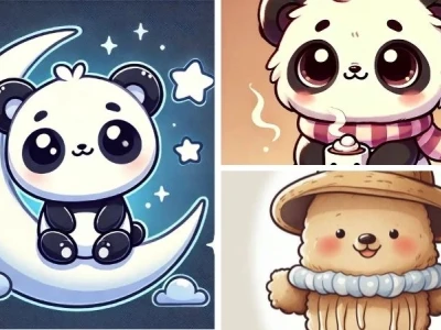 Khám phá bộ ảnh chibi gấu dễ thương khiến tim bạn tan chảy