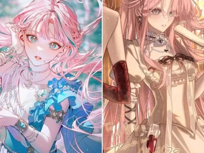 Top ảnh anime girl tóc hồng dễ thương phong cách Nhật Bản