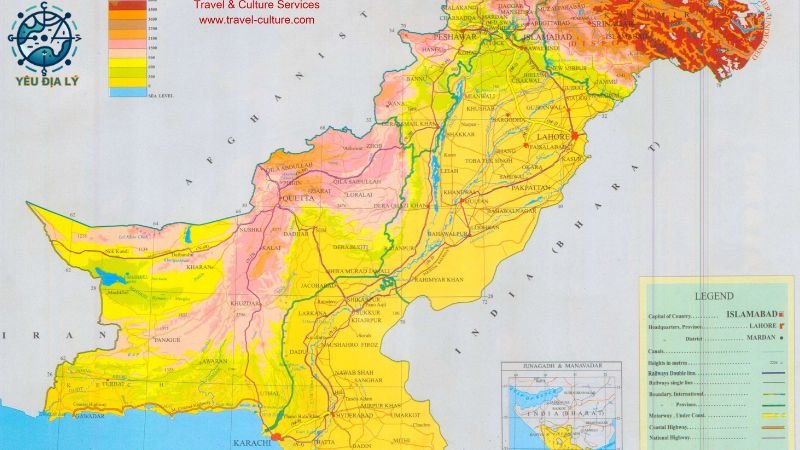 Vị trí địa lý của Pakistan