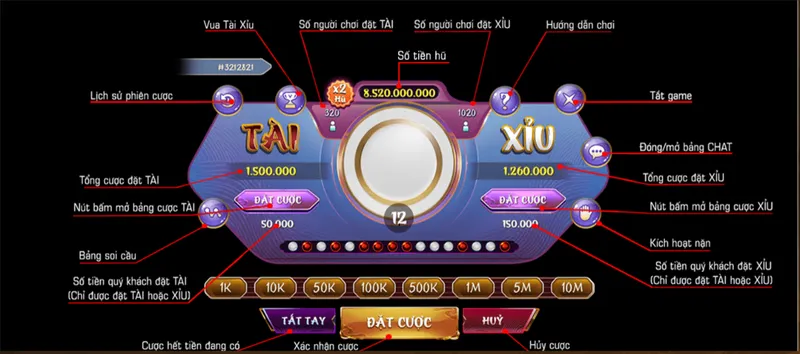 Hướng dẫn cách chơi tại Xỉu tại iWin Club chi tiết